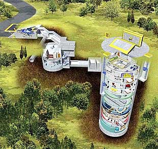 Underground House Plans on Old Nuclear Missile Silos For Homes
